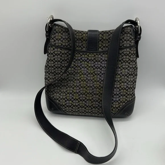 COACH VINTAGE SOHO JACQUARD Black and Gray Patterned Women's Bag. - Picture 4 of 10